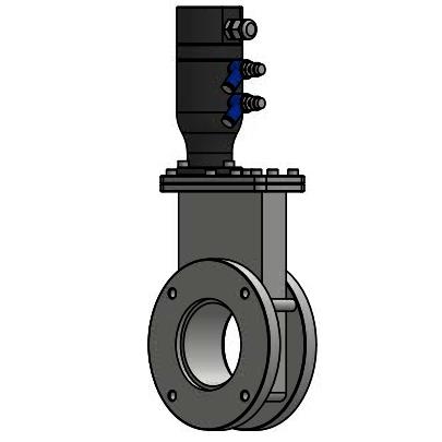真空ISO-F法蘭氣動閘板閥