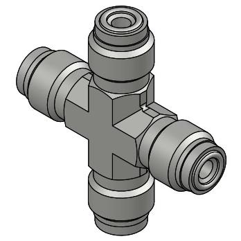 VCR Gland 一體式四通